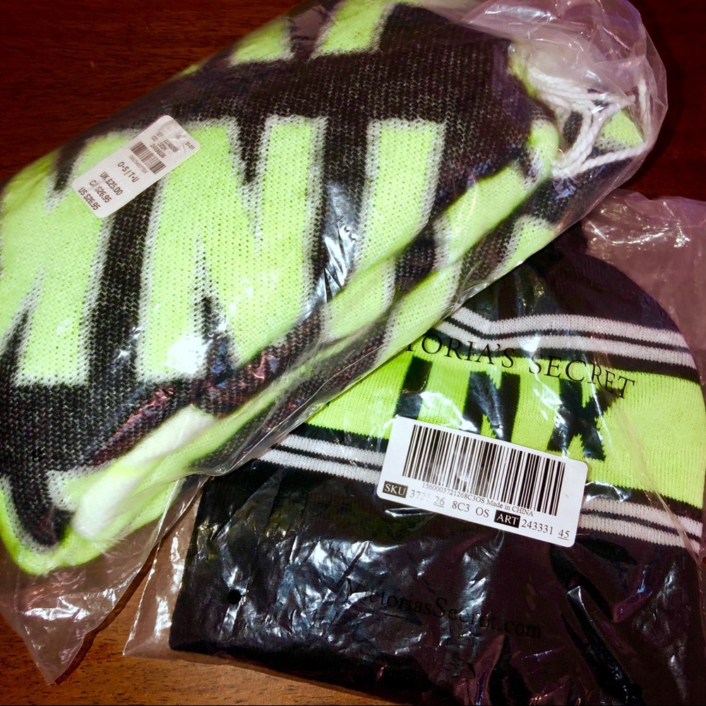 Winter Beanie Hat & Blanket Scarf